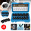Damaged Stripped Nut and Bolt 13PCS Impact Bolt Nut Screw Remover Tool Set 3/8" Nut Extractor Socket Socket Wrench Remover Kit 2