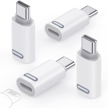 Lightning Female to USB C Male Adapter 4 Pack, Lightning USB C Adaptor for iPhone 15/16 Pro/16 Pro Max/Plus