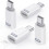 Lightning-Buchse auf USB-C-Stecker-Adapter (4er-Pack), Lightning-USB-C-Adapter für iPhone 15/16 Pro/16 Pro Max/Plus 1