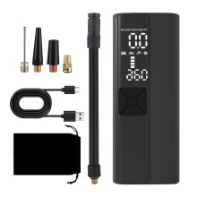 Auto-Luftkompressor, Reifendruckpumpe mit LED-Taschenlampe, 4000 mAh, digitaler tragbarer Aufbläser, 150 PSI