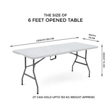 (6FT FOLDING TABLE ) 4ft 5ft & 6ft Catering Camping Heavy Duty Folding Trestle Table Picnic BBQ Christmas, Xmas Newyear ,Party