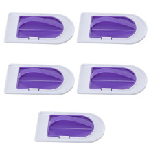 5Pcs Fondant Kuchen Glatter Food Grade Kunststoff Griff Design Kuchen Dekorieren Glatter Polierer für Hause