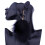 1 Pair Long Earrings Plush Earrings Black 10