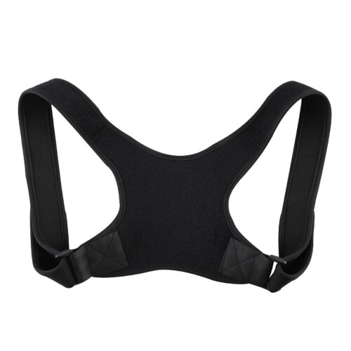 Posture Corrector Brace Black 1set 64x21cm