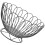Decorative Fruit Basket For Kitchen Black Wire 1pack 8