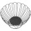 Decorative Fruit Basket For Kitchen Black Wire 1pack 7