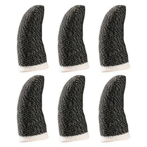 Mobile Gaming Gloves Finger Sleeve For Gaming Black 6set
