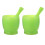 2Sets Light Green ABS Garlic Grinders Manual Masher for Home Kitchen 1