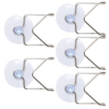 5Pcs Silver Stainless Steel Sponge Rack Drain Shelf for Kitchen