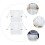 2Pcs White Iron Reading Racks Durable Desktop Book Holders 5