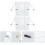 2Pcs White Iron Reading Racks Durable Desktop Book Holders 6