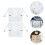2Pcs White Iron Reading Racks Durable Desktop Book Holders 3