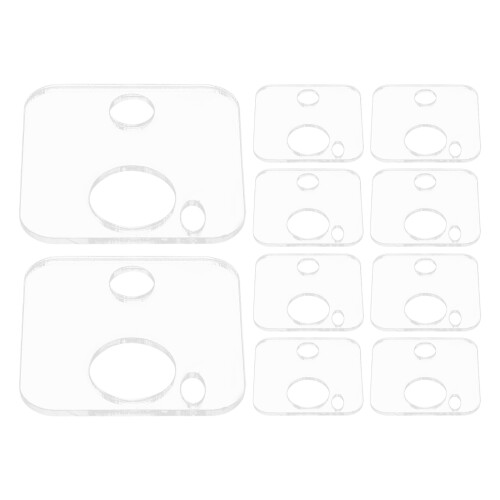 10Pcs Clear Acrylic Embroidery Floss Organizer Bobbins Thread Storage