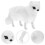 simulated fox statue animal model shape birthday gift 7
