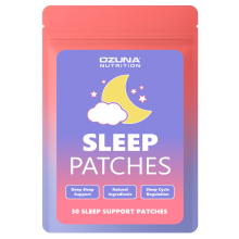 Deep Sleep Support Patches | L-Theanine, Valerian Root, Magnesium, Vitamin B6, Lavender | Nighttime Pill-Free Sleep Support Supplement | 30 Patches