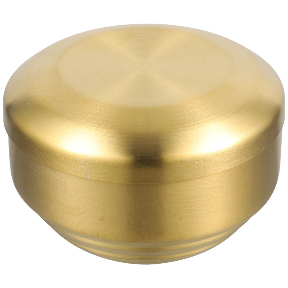 Round Bowl With Lid Rice Steaming Bowl Golden Mealtime 1set-image-OPC-PJTBTPZ-NEW