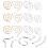 Big Knitting Needles Metal Knitting Needles Silver 12pcs 5