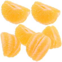 6Pcs PVC Artificial Lifelike Fake Fruits for Home Decor