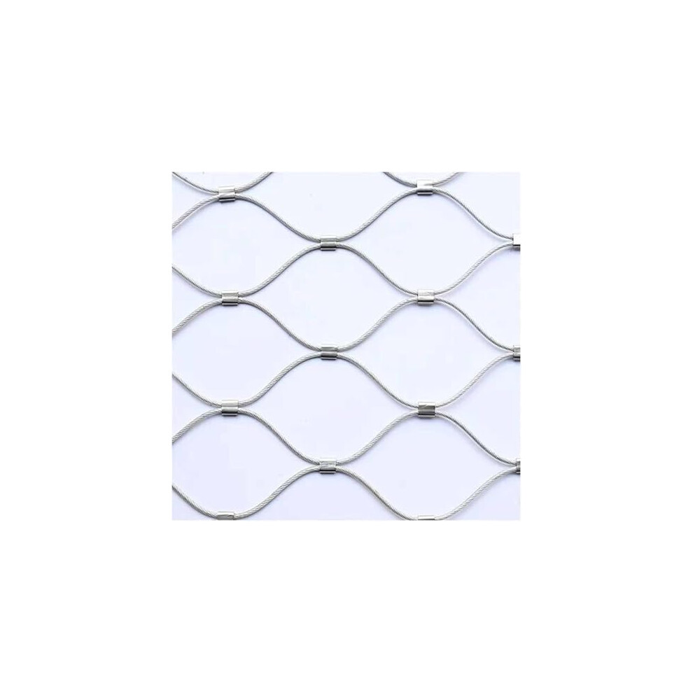 Stainless Steel Wire Mesh, 304 Stainless Steel Safety Net for High Altitudes, Flexible Garden and Farm Protection Net-image-OPC-PJTCBCR-NEW