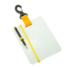 Scubas Diving Writing Board Underwater Wordpad with Pencil Clip and Snorkel Accessories for Easy Writing