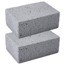 Barbecue Cleaning Stones 2-Pack Reusable Foam for Removing Oil Stains from Grills Heavy-Duty Non-Scratch Design