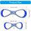 Lightweight Swimming Aids - 2 Pack Arm Floaties for Various Skill Levels, Fin Correction, Adjustable Fit 3