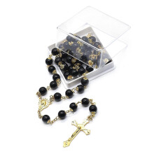 für Kreuzperlen-Halskette Gebetsperlen-Halskette Rosenkranz für Kreuz katholischen Rosenkranz
