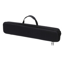 Rod Bag, Anti-Shock Hard Case Fishing Rod Holder with Shoulder Strap, Double Metal Zipper, EVA Material, 21.3 x 4.3 x 2.4