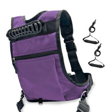 Snowboard Training Gear with Backpack for Kids - Ski Harness System with Absorbent Leash for Safe Skiing