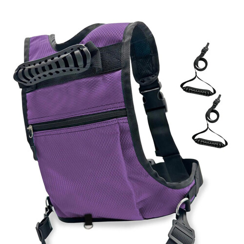 Snowboard Training Gear with Backpack for Kids - Ski Harness System with Absorbent Leash for Safe Skiing