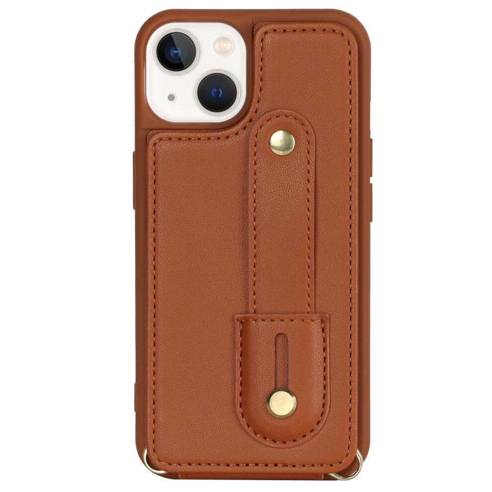 Crossbody Case For Iphone 15 Pro Max, 15 Plus, 15 Pro, 15 - Pu Leather Full Body Protection With Card Slot, 6.1 Inch Brown 6482260784991