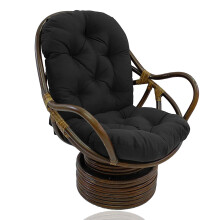 Black seat cushion for recliner chair