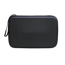 Hard Table Tennis Racket Case for 2 Rackets, Square, Waterproof, Durable, Black Storage Bag with Zipper