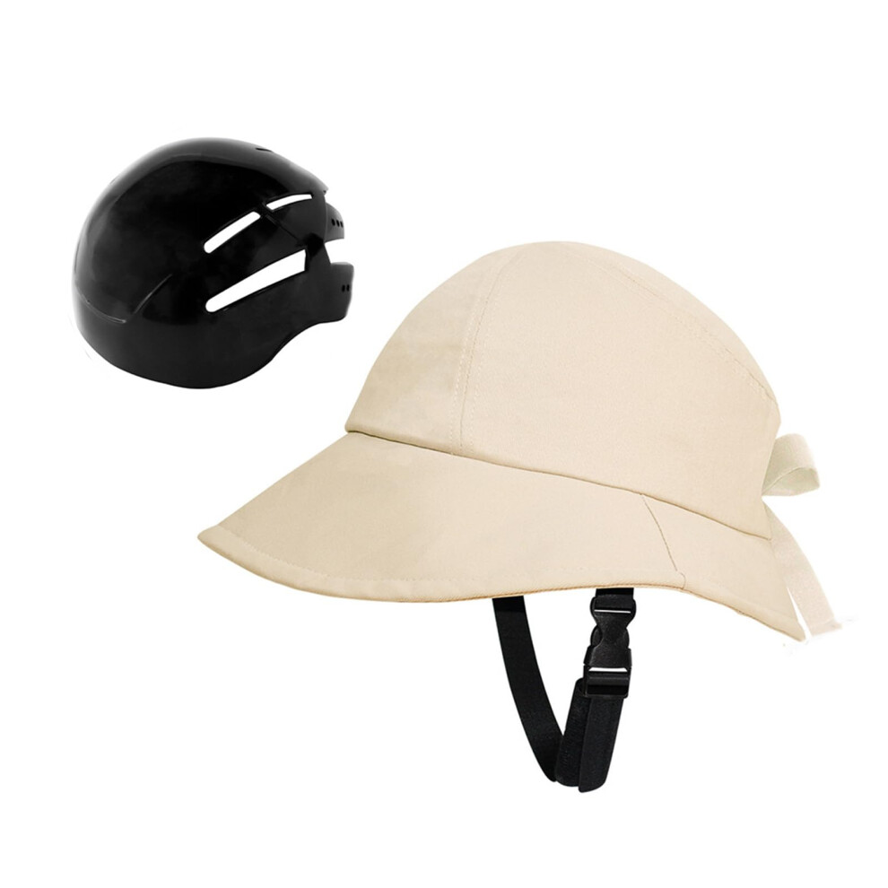 Hat Shaped Bike Helmets for Women, Cycling Sun Hat Helmets, Adjustable Size, Lightweight, UV Protection, Multiple Colors-image-OPC-PJTCGY5-NEW