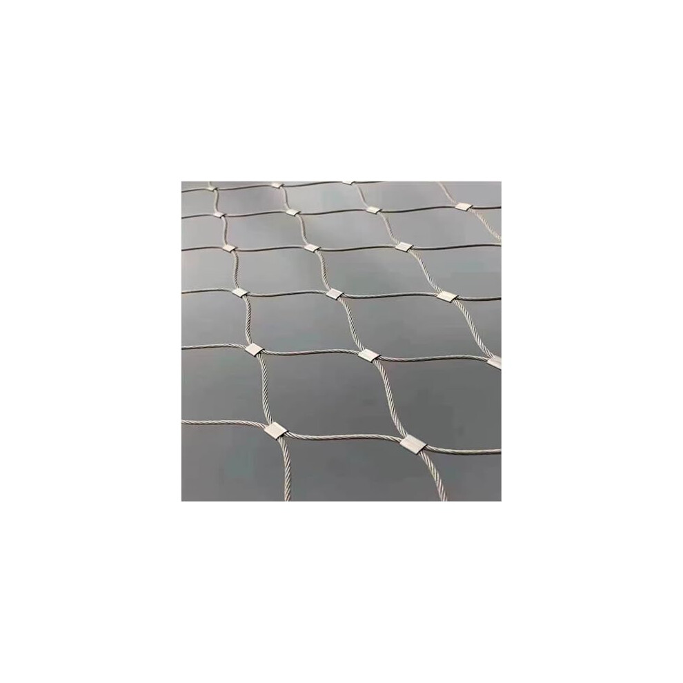 Stainless Steel Wire Mesh, 304 Stainless Steel Rope Netting, Flexible Garden Stair Safety Fence, Plant Climbing Net 6038364356420