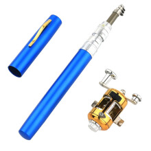 Rod Reel Combinations 55 Inch Telescopic Fishing Rod Blue Glass Steel Portable Mini High Performance Rustproof 2.1:1 Gear Ratio