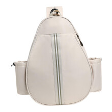 Tennis Bag Backpack Lightweight with Water Bottle Holder Multifunctional Badminton Racket Crossbody Bag White