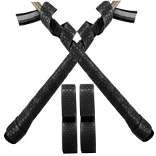 Baseball Bat Grip Tape 2 Packs 40 Inch Length 1.75 mm Thick Full Defense Adhesive Black Pro Feel Golf Grip Tape