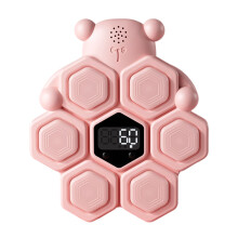 Touch High Jump Toy - High Bounce Counter with LED Display, Interactive Trainer for Home Exercise, Pink 7.68x8.86 Inches