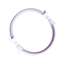 Yoga Ring Pilates 38cm Lightweight Resistance Ring with Double Handles for Women, Silicone Fitness Hoop for Thigh and Arms Toner