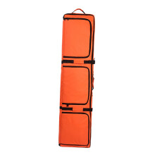 Double Roll Ski Bag Shoulder Backpack Storage Bag Handbag Snowboard Bag for Road Trips Orange 190cm Durable Waterproof Material