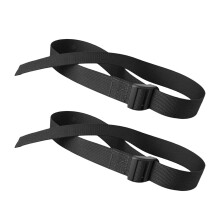 Rowing Machine Footbands, Adjustable Pedal Straps Replacement, 29.53 x 0.98 Inches, Durable Black Rowing Straps for Under Desk Trainer