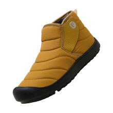 Snow Boots Men Size 11 Brown Casual Waterproof Padded Winter Boots for Men and Women Breathable Flat Field Shoes
