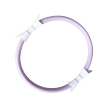 Resistance Pilates Hoop - 14.96 Inch Pilates Ring with Double Grip for Toning Arms and Thighs - Purple Fitness Accessory