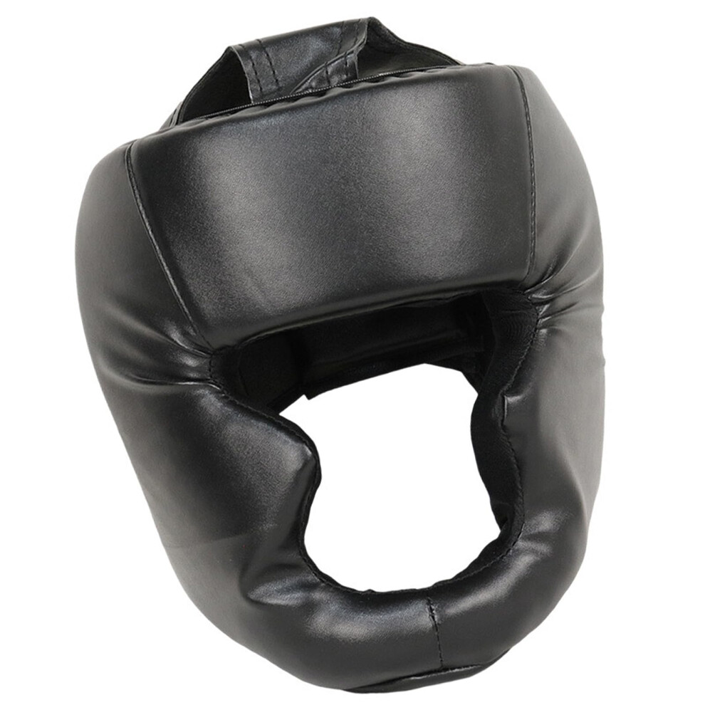 Boxing Headguard for Adults Men Women, Sparring Training Headgear, Adjustable Size, Durable Material, Black and Red Colors