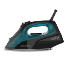 Ferro BLACK+DECKER BXIR2403E, 2400W, jacto de vapor 150g/min, capacidade 375ml, filtro anticalcário
