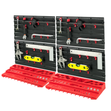KCT 54 Pcs Wall Mounted Storage Shelves Tool Rack Board Wall Organiser Shed Garage DIY