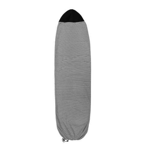 Surfboard Sock Cover 200 cm x 50 cm Black Stripe Pattern Lightweight Paddleboard Accessory
