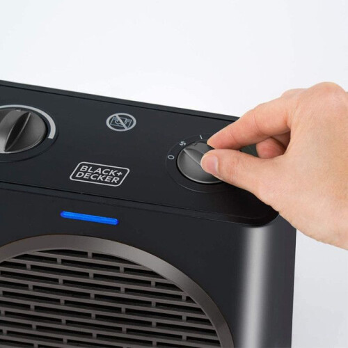 Black + Decker Black+Decker|BXSH1500E - 1500W:n PTC-lämmitin | Mattamusta 1