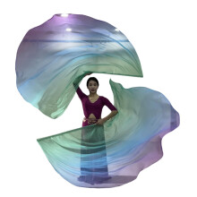 2pcs Semicircle Worship Flags with Adjustable Pole for Dance Ministry, Praise and Worship Performance, Lightweight Fabric